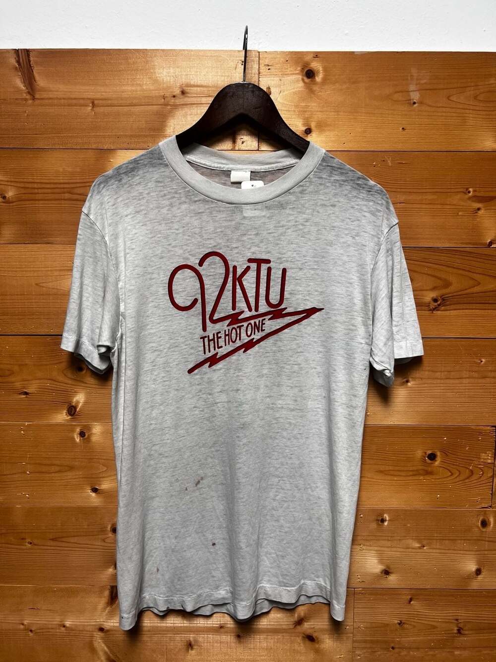Vintage 70s 80s 92KTU The Hot One  Disco Radio Station Promo T-Shirt XL